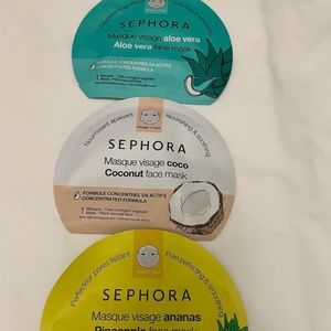 Sephora | Skincare | New Sephora Face Mask X 3 New Pineapple Aloe Vera  Coconut | Poshmark